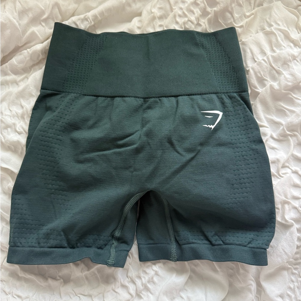Gymshark Green High Waist Bike Shorts